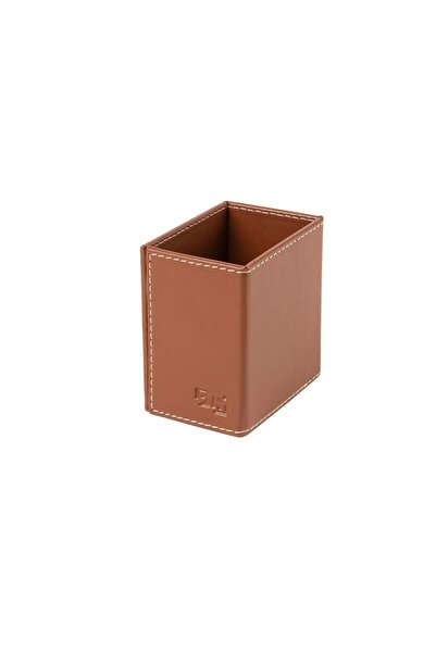2K Desktop Leather Pen Holder Desktop Organizer Rainbow Vegan 9,7X6,7X10 cm
