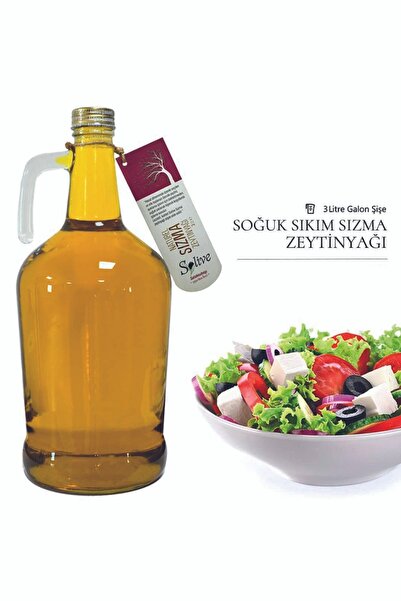 solive Soğuk Sıkım Sızma Zeytinyağı 3 Lt GALON