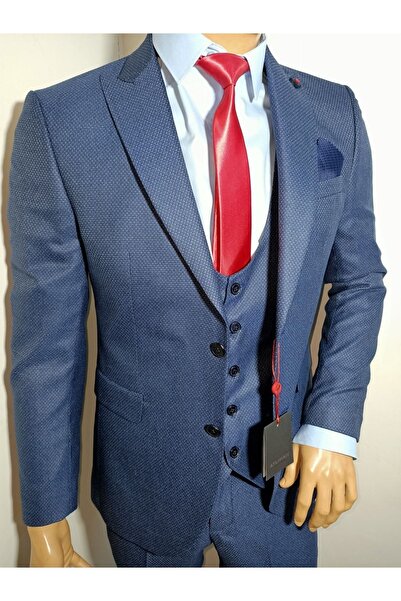 ATLIHAN Slimfit Yelekli Takım Elbise