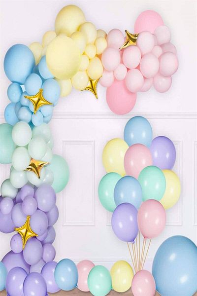 Partifabrik 5 Pieces Yellow Pastel Color Macaron Balloon