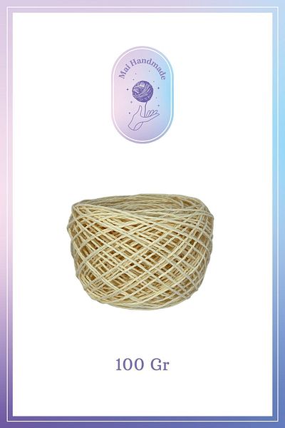 Mai Handmade Ανοιχτό Ψάθινο - Τυλιγμένο Χάρτινο Σχοινί
