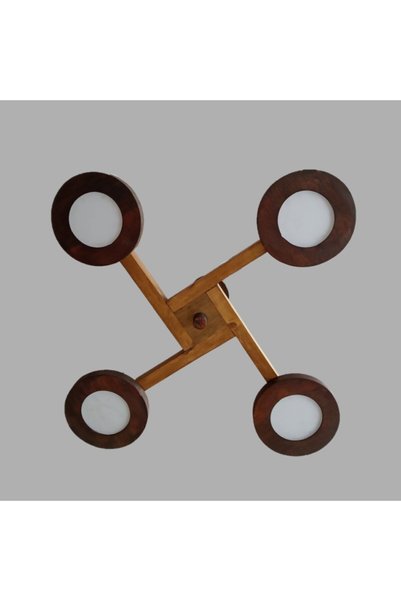 SİMETRİ AVİZE Ahşap Avize