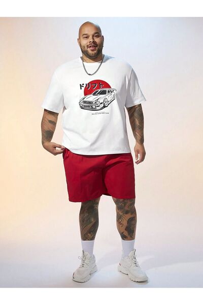 MODAVİBE ERKEK BÜYÜK BEDEN BASKILI TSHİRT