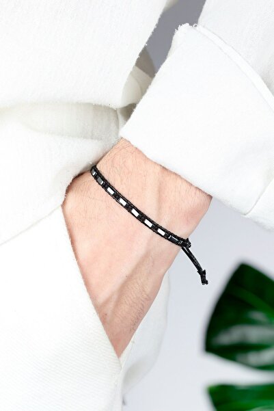 Chillin' Parlak Gümüş Renk Hematit Doğal Taşlı Bileklik Asansörlü Ayarlanabil...