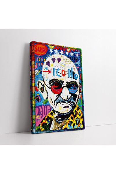 KOSS Dijital Pop Art Grafiti Mahatma Gandi Slika na platnu