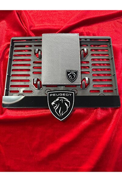 ATTA PAZARLAMA Parlak pleksi peugeot logolu motorsiklet plakalık ve ruhsatlık...