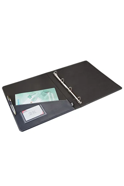2K Paperwork Presentation Promotional Firm Folder 2 cm 4 Ring A4 150 Sheets Capacity Ring Binder File Vegan 26,