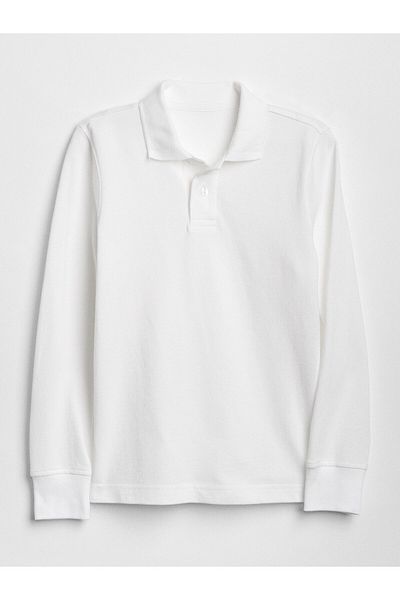 TAMPAP Unisex školní tričko s dlouhým rukávem Lakos Polo Neck