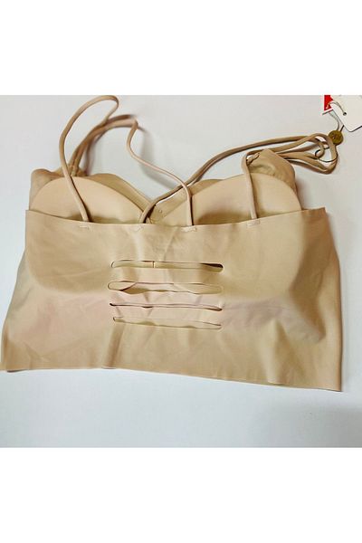 F.K Seamless Laser Cut Bustier - Skin Color