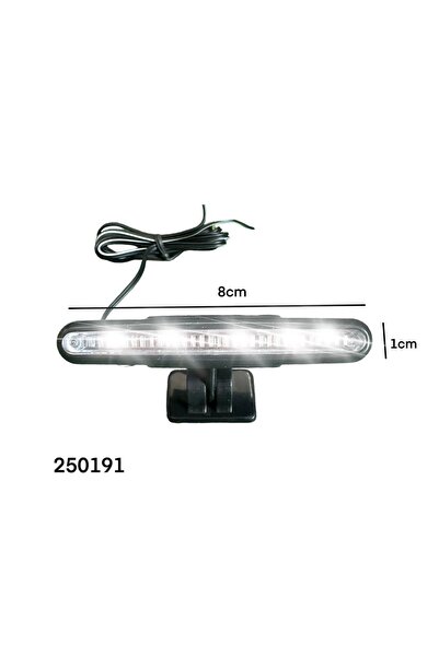 gcstore 12 فولت 2 قطعة 5 مصابيح LED بيضاء رفيعة