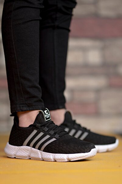 Riccon Unisex černé a bílé tenisky0012370