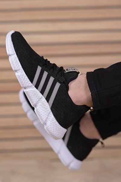 Riccon Unisex černé a bílé tenisky0012370