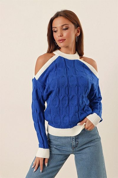 citystyle Pulover decoltat cu gât și dungi
