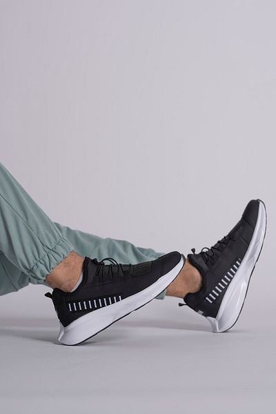 Riccon Μαύρο Λευκό Unisex Sneaker 0012865
