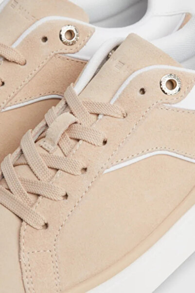 Tommy Hilfiger TH Misty blush women leather sneaker kadın deri spor ayakkabı XW0XW02937