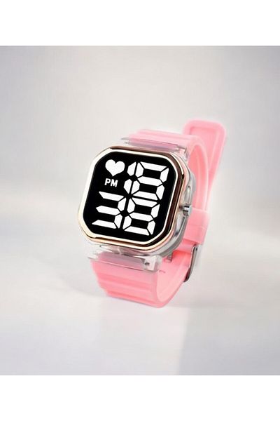 SPECTRUM PREMİUM Spectrum Premium Plastic Silicone Band Digital Unisex Wristwatch Ss42