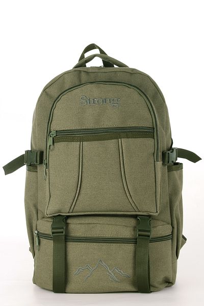 Strong Bag STRONG Unisex σακίδιο πλάτης εξωτερικού χώρου - Ύφασμα καμβά, θήκη φορητού υπολογιστή, σακίδιο πλάτης Mountaineer Escp01