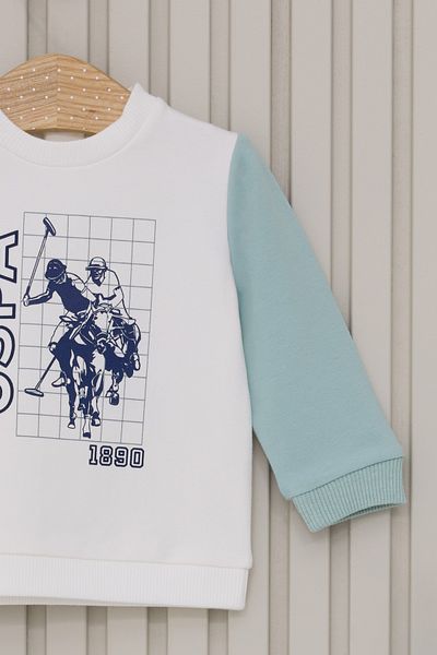 U.S. Polo Assn. Licensed Checked Pattern 2-Piece Set for Baby Boy