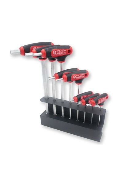 CETA FORM 2 - 10mm T Allen Set Metal Stand 8 Pieces K99-10-m08