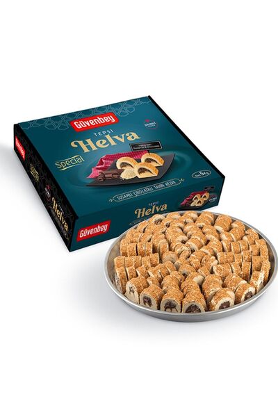 güvenbey 5 Kg Special Dilimli Susamlı Çikolatalı Tahin Helvası