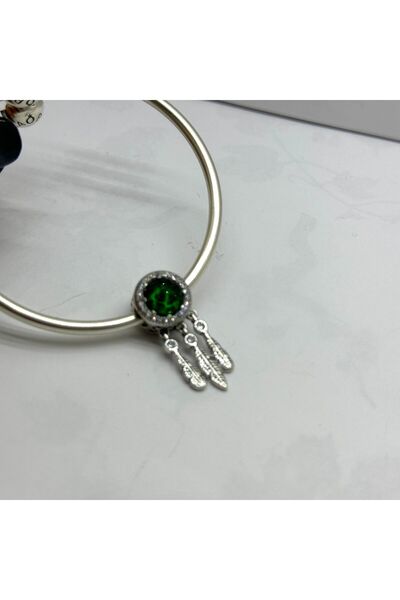 Selen’S Gümüş صائدة الأحلام النسائية ذات السحر الفضي من الحجر الأخضر