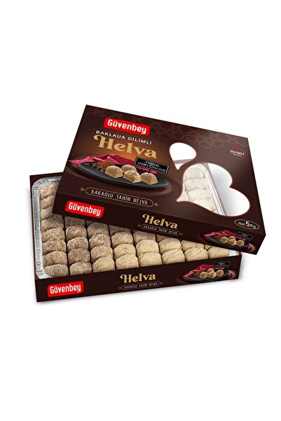 güvenbey 5 Kg Baklava Dilimli Kakaolu Tahin Helvası