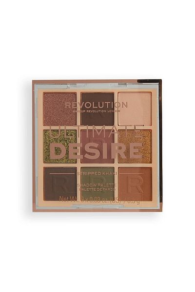 Revolution Ultimate Desire - Striped Khaki Eyeshadow Palette