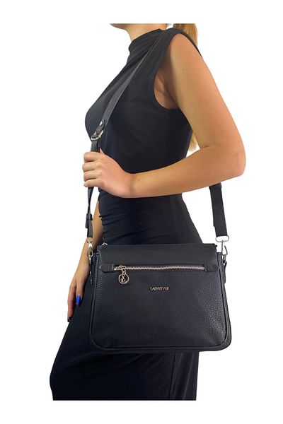 Ladystyle Regera Women - Geantă neagră de umăr și crossbody