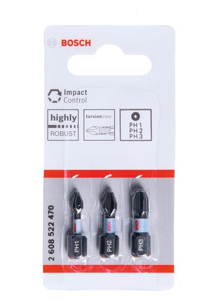 Bosch Aksesuarlar Bosch Impact Yıldız Bits Uç Ph1/2/3 X 25 Mm 3lü 2608522470