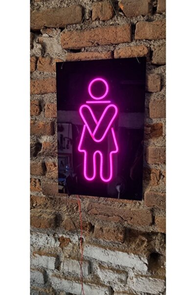Neon Ledli Duvar Aydınlatması WC