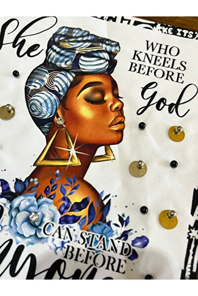 Gönülden Tasarım 23x19 cm Zircon Stone - Aplicație de cusut pentru fete etnice