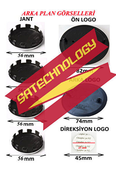 SATECHNOLOGY BmwG serisi için logo set g20,g28,g30,g31,g32,g38 kasa Kaput-bagaj-jant-direksiyon(Fullblack 82-74)