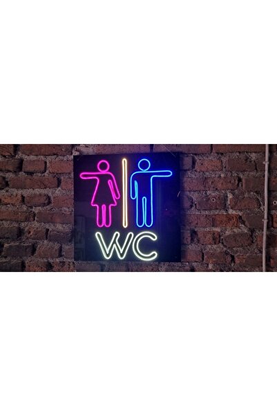 Neon Ledli Duvar Aydınlatması WC