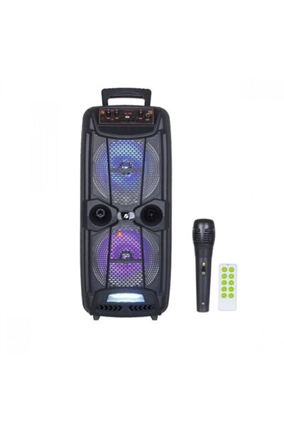 nextbuy Mikrofonlu Bluetooth Hoparlör 8x2 Extra Bass Parti Eğlence Led Işıklı Sd Kart Fm Usb Girişli Speaker