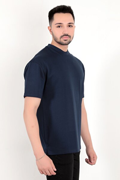 JB John Borners Ανδρικό μπλουζάκι Indigo Oversize - Φούστα με στάμπα, βαμβακερό