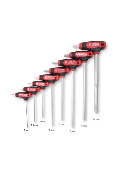 CETA FORM 2 - 10mm T Allen Set Metal Stand 8 Pieces K99-10-m08