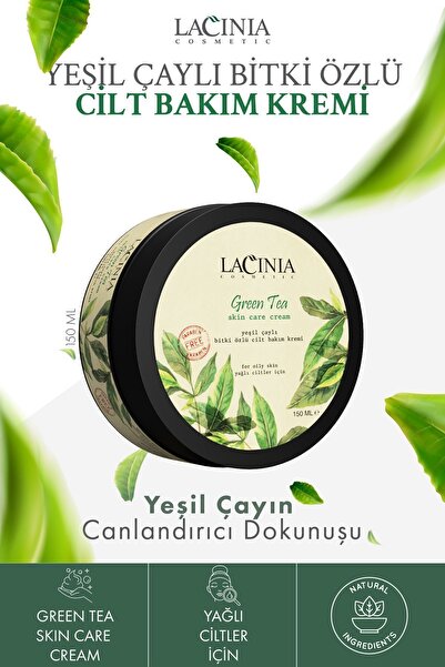 Lacinia Yeşil Çaylı Bitki Özlü Cilt Bakım Kremi 150 ml El Yüz Ve Vücut Bakımı...