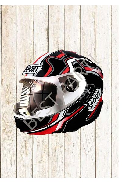 BEST PARTİ DOĞUM GÜNÜ PARTİ SÜSLERİ Foil Balloon - Biker Helmet