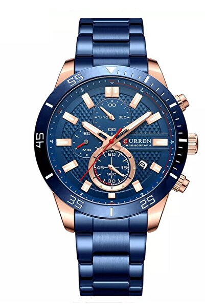 Curren Men's Chrono Steel Cord Wristwatch - FBNCRRN 841701