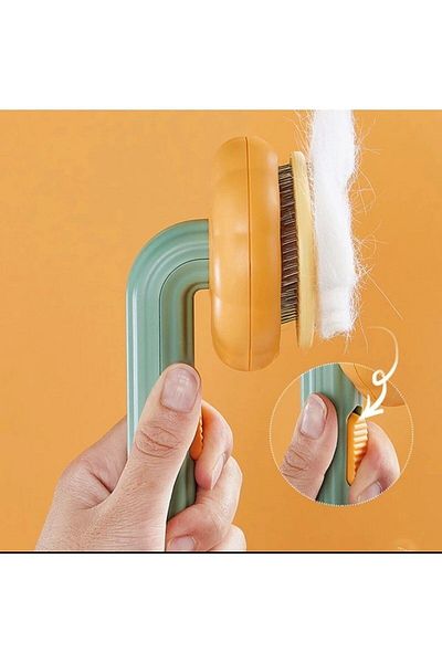 Lexi Bella Dog caT Hair collecTor - Brush comb wiTh AuTomaTic cleaning BuTTons