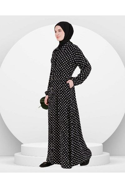 NESAFET Plus Size Crispy Patterned Panties Testeur Dress