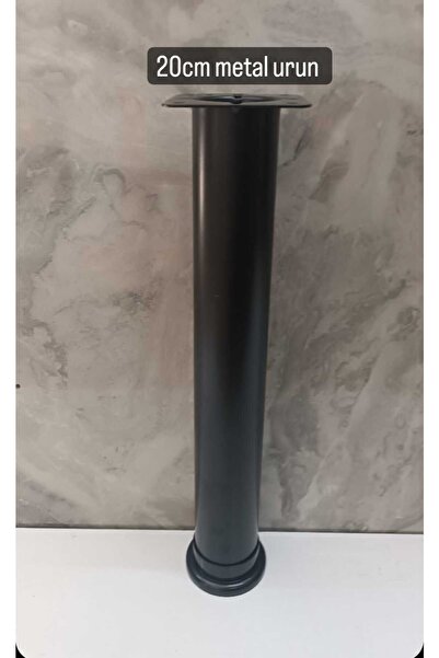 Burak Metal Fırın Boya Matsiyah Alttan Ayarlı Mobilya Ayağı (20CM) Diğer Tüm ...