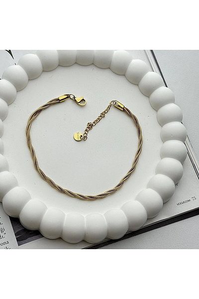 DS DİAMONDSHOP Anklet Steel Wrap Model - BYÇHL-202408209
