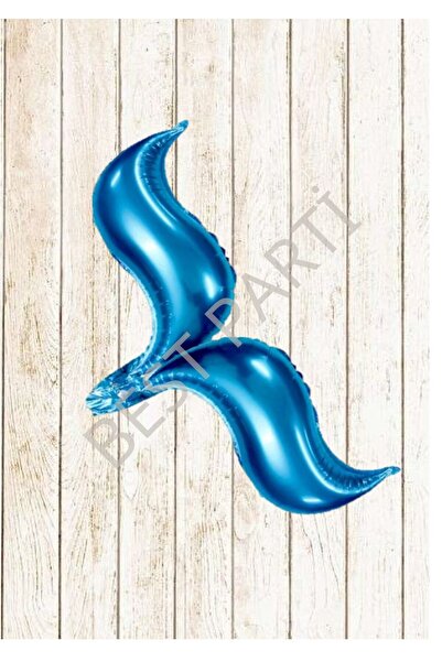 BEST PARTİ DOĞUM GÜNÜ PARTİ SÜSLERİ Blue Mermaid Tail Foil Balloon