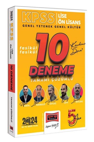 Yargı Yayınları Yargı 2024 KPSS Lise Ön Lisans GYGK Tüm Dersler 5Yüz Ekibi Fa...