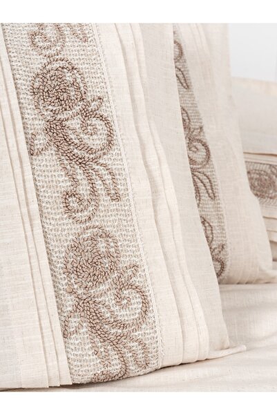 Cotton Box Inborn Floro Beige Double Duvet Cover Set