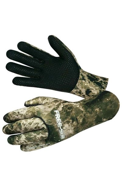 Free-Sub 3mm Neoprene Diving Gloves Diver Pro Expert Green S E04