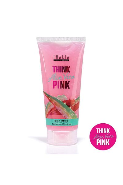 Thalia 200ml Pink Aloe Vera Extract Facial Peeling Gel - Moisturizing and Revitalizing