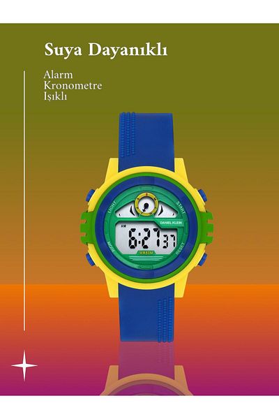 Daniel Klein New Season Digital Kids Wristwatch - DK.DJT.1004 with Alarm, Stopwatch and Lighting Features
