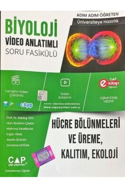 Çap Yayınları Çap Biyoloji Hücre Bölünmeleri ve Üreme Kalıtım Ekoloji Parlaya...